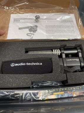 Audio-Technica Black On-Camera Shotgun Microphone with Windshield